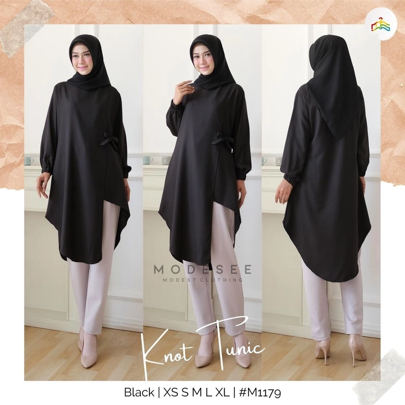 Product image Modesee - Tunic Knot Black XS Black