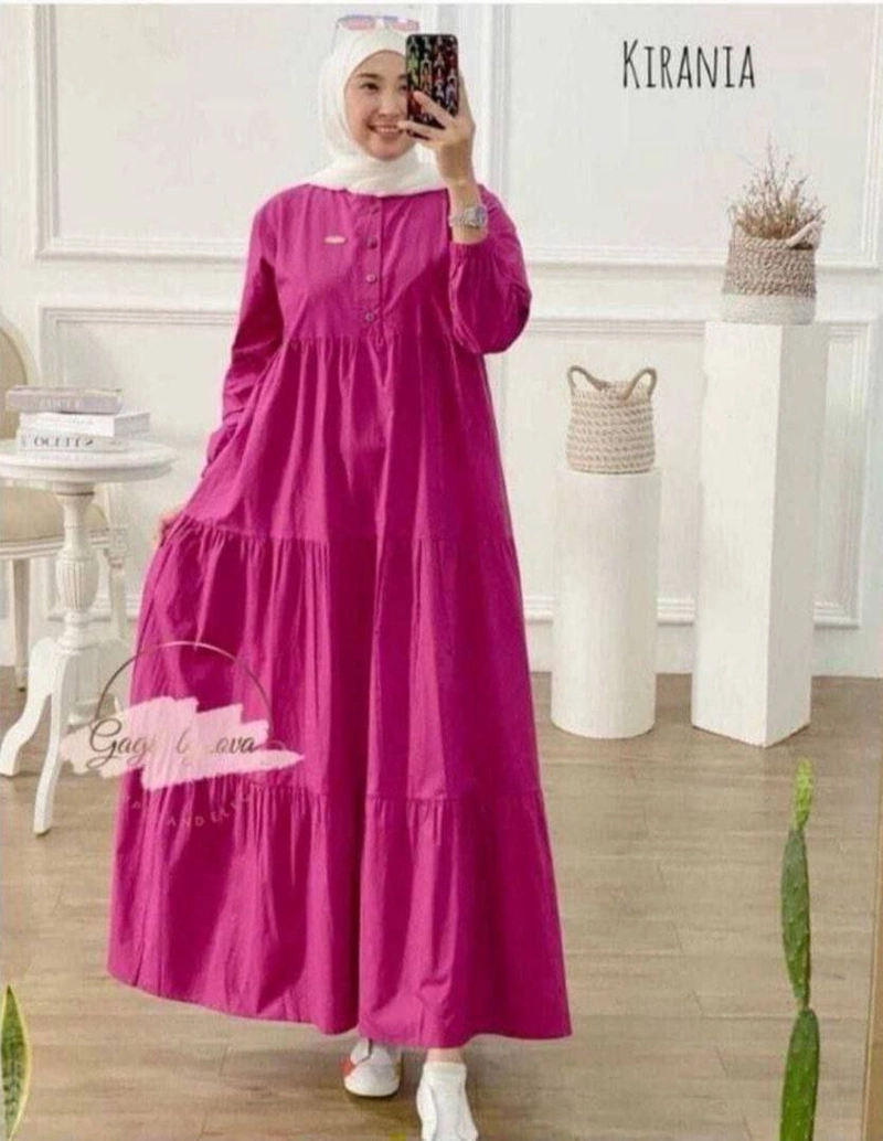 Product image Batik Alfin - Dresss kirania midi dres wanita Allsize A
