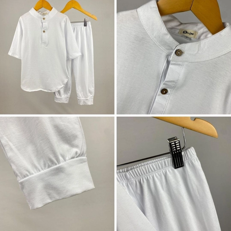 Product image Smilee - Khalid Putih Set Koko Anak 1 Putih