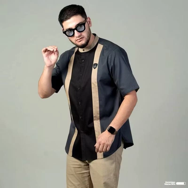 Product image Batik Alfin - Baju koko pria dewasa motif Benzema free peci rajut putih keren banget L Koko benzema 1