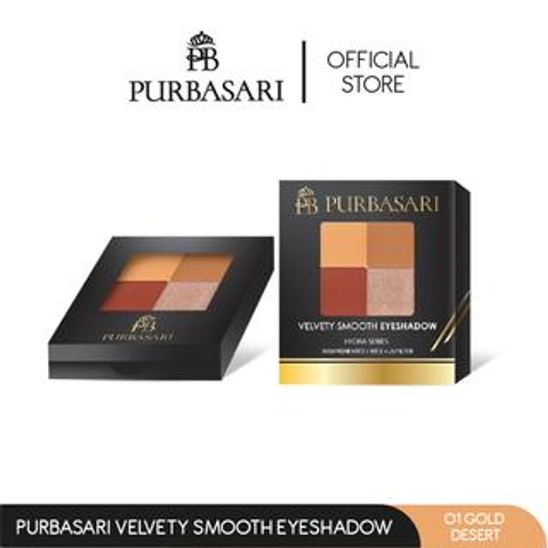 Product image Purbasari - Purbasari Velvety Smooth Eyeshadow Velvet 01 GOLD DESERT