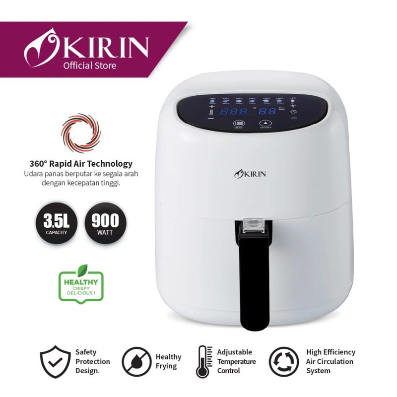 Product image Kirin - Air Fryer KAF 935 34 x 34 x 36 cm White 