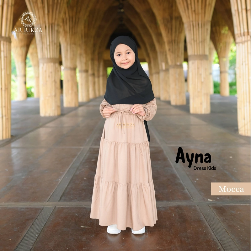 Product image Arrikza - Gamis Kids Ayna Dress L Mocca
