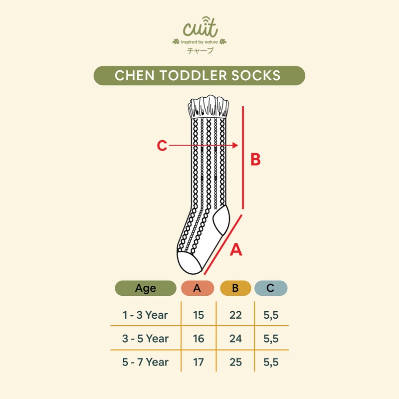 Product image Cuit Kaos Kaki Panjang Anak Perempuan Ruffle Knee Socks Chen 5-7 Year Green