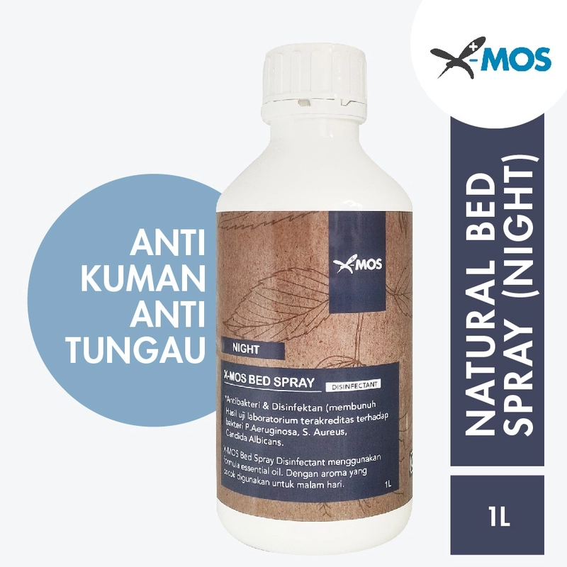 Product image X-MOS Natural Bed Spray Day dan Night - Anti Bacterial 60ml Night