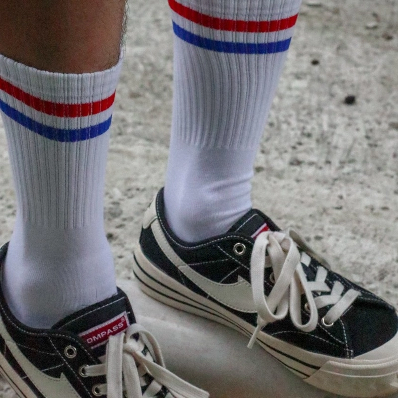 Product image Kaos Kaki Trendi Kasual Bahan Tebal Pria Wanita Dewasa - Old School Motif Polos Tribal semua ukuran DRP 041