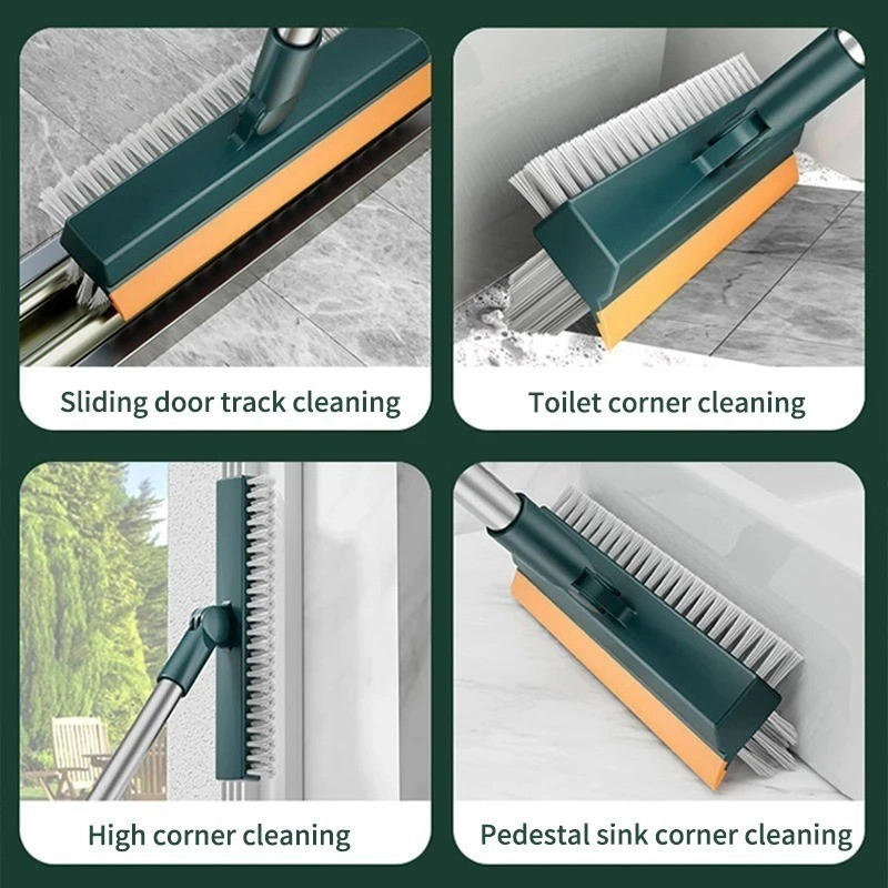 Product image KAMJE Sikat Lantai Pembersih Kamar Mandi Wiper WC Toilet Gagang Panjang 2in1 Serbaguna KMJ020 KMJ020 RANDOM