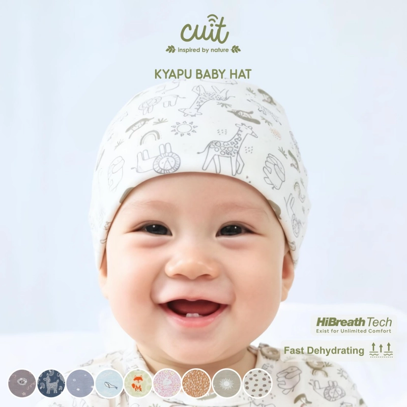 Product image Kintakun Baby - KINTAKUN BABY X CUIT Baby Kyappu Hat Motif- Topi Kupluk Bayi 6 Bulan Kyappu Agile Lion