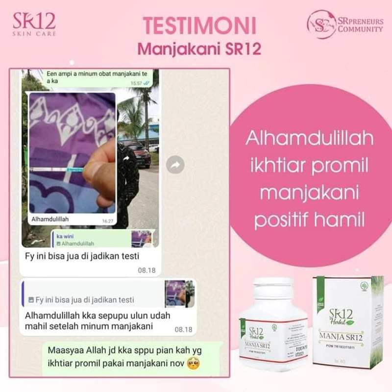 Product image SR12 Manjakani Merapatkan Kewanitaan Mengatasi Keputihan Gatal Dan Bau Tidak Sedap 60 Kapsul
