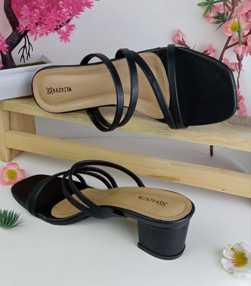 Product image Koekita - Sandal Selop Hels Wanita 5 cm Keyla-01 Hitam 40 Hitam