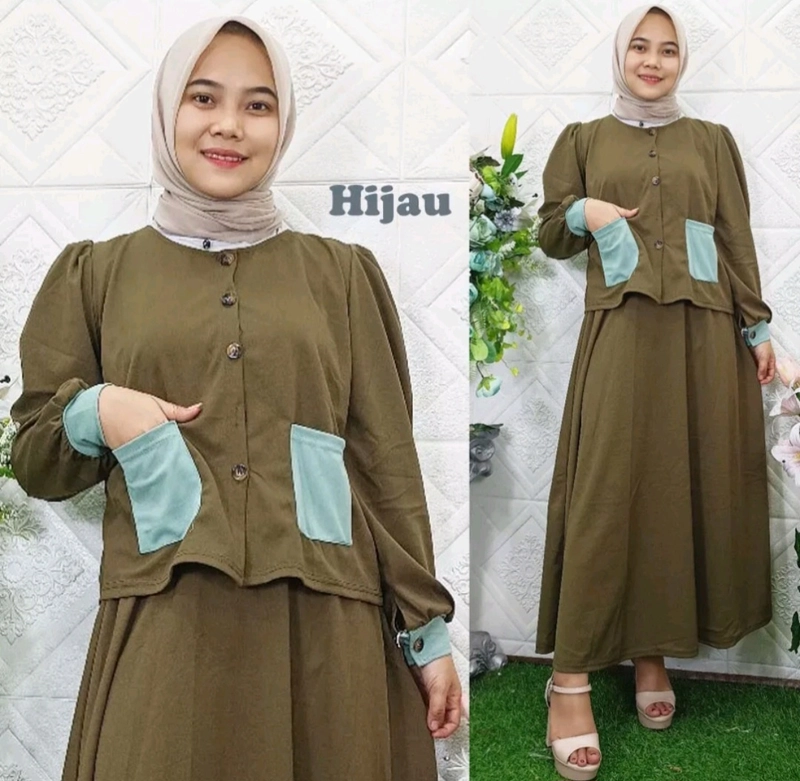 Product image Fisky Collection - One Set Nafiya Fit S - L Hijau Army
