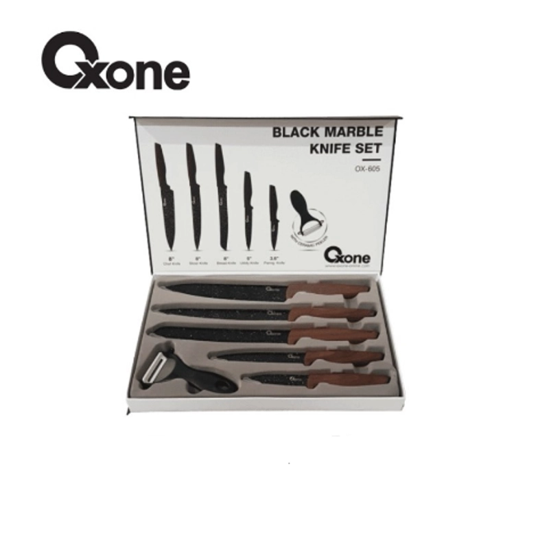 Product image UTAMAMEGA - Pisau Set Oxone OX-605 Pisau Dapur Marble Knife Set Type OX-605