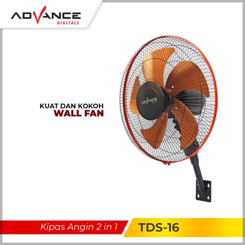 Product image Advance Digitals Indonesia - Kipas Angin 2in1 TDS-16 Besi Fan Stand/Desk/Wall 16 Inch Default