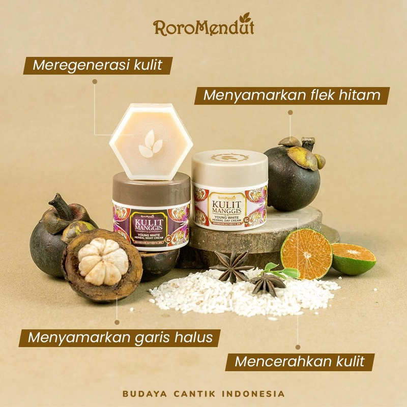Product image Roro Mendut Skincare - Paket Cream Kulit Manggis Atasi Flek Hitam 3pcs Paket Starter