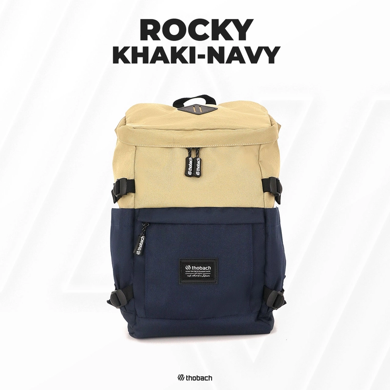 Product image Thobach official - THOBACH-BACKPACK TAS RANSEL PRIA WANITA ROCKY TAS SEKOLAH TAS KULIAH PREMIUM All Size Khaki Navy