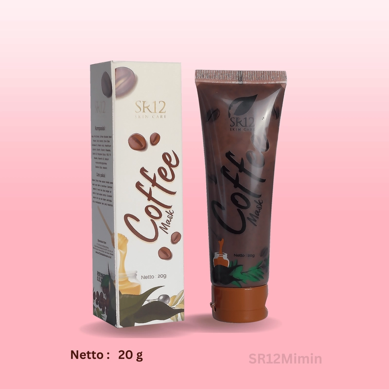Product image SR12 Mimin - SR12 Coffee Mask Memudarkan Flek Hitam Noda Hitam Bekas Jerawat 20 gr coffee mask