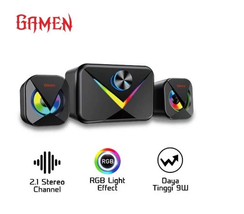 Product image UTAMAMEGA - Speaker Gamen Multimedia Gaming GS10 Subwoofer with RGB Lights Type GS10