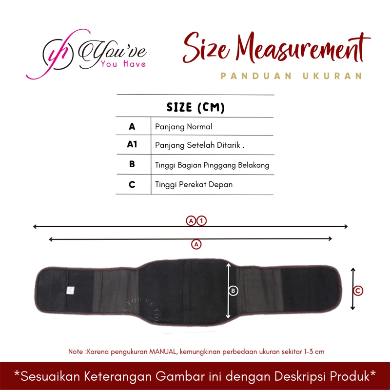 Product image Youhave - Korset Pinggang Korset Pelangsing Punggung Shapewear Pria Wanita Saraf Kejepit 415 L BROWN