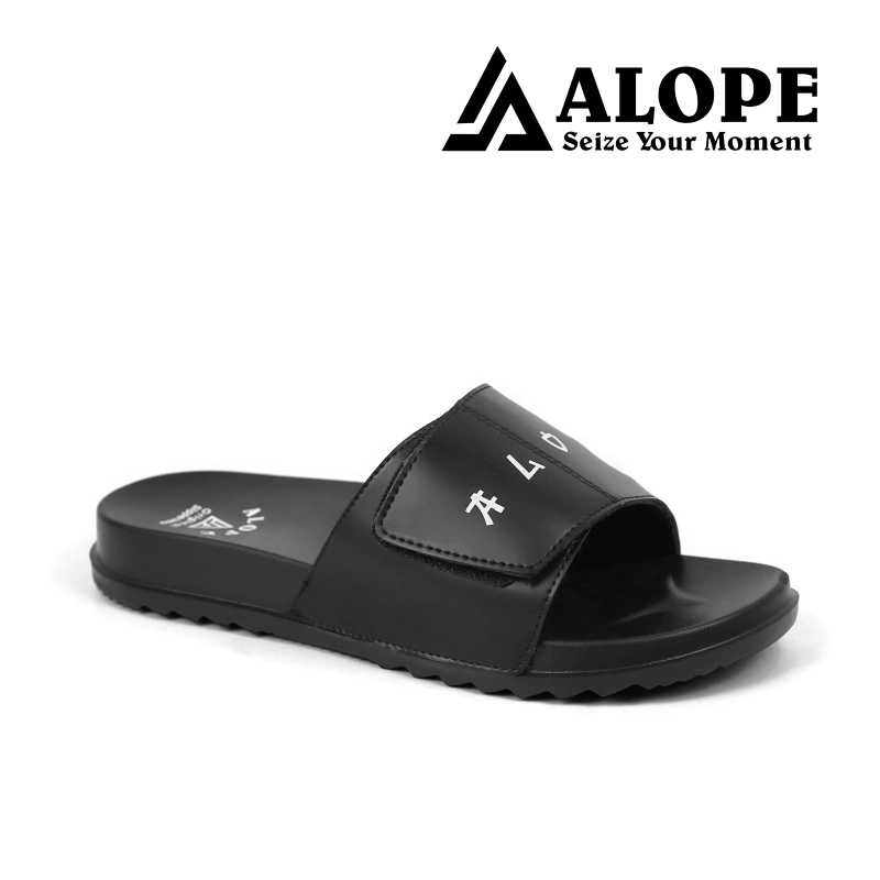 Product image ALOPE OFFICIAL - ALOPE - BUY 1 GET 1 SANDAL SELOP HARVY SANDAL UNISEX KEKINIAN 39 HITAM