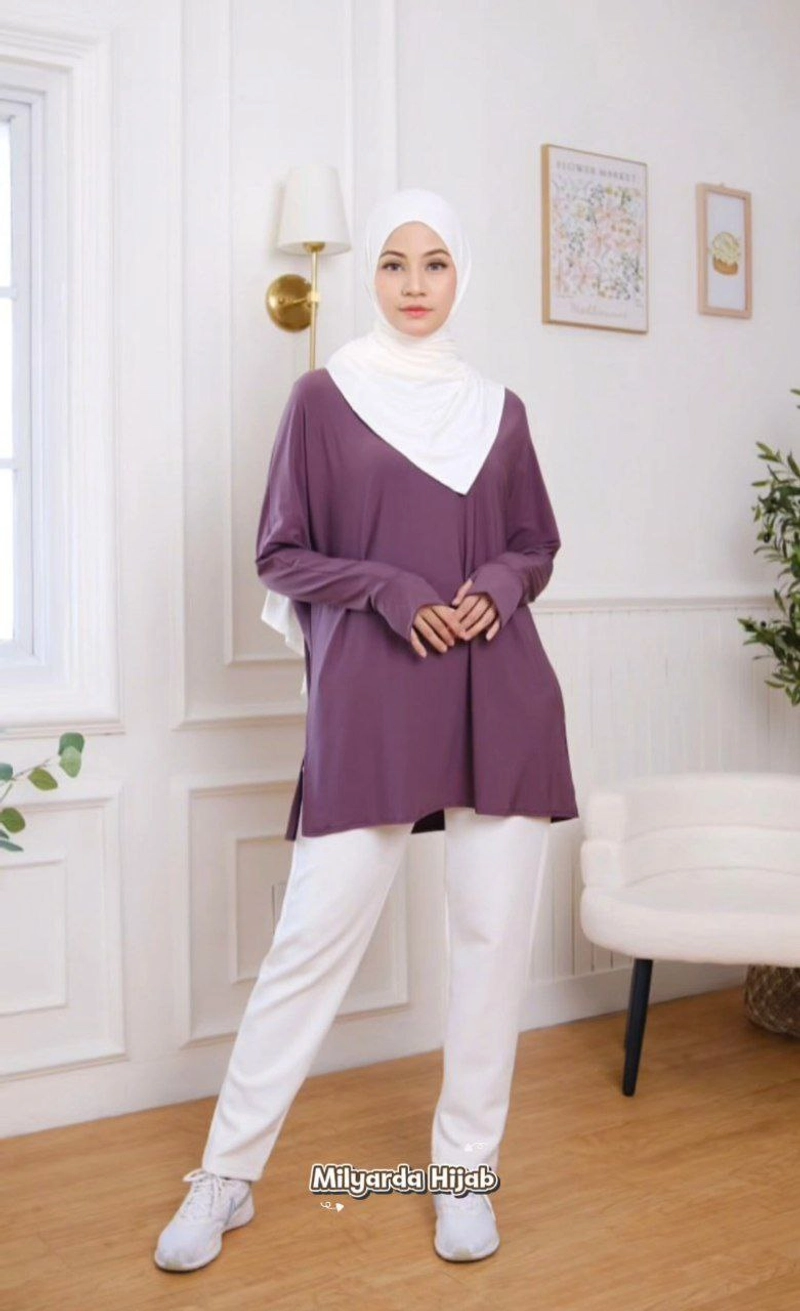 Product image Milyarda Hijab - Tunik Ryla Baju Casual Elegan ALL SIZE taro