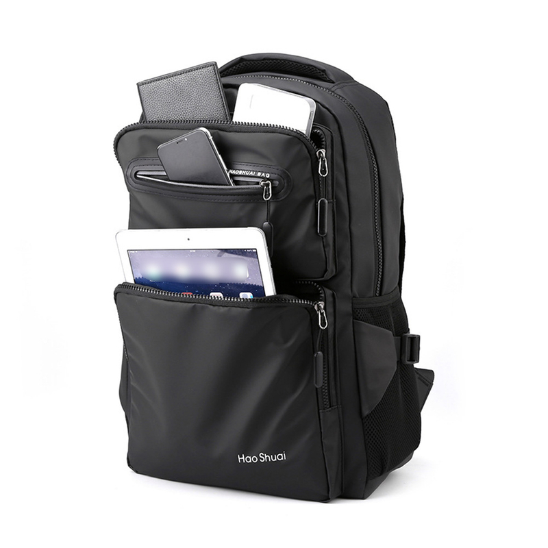 Product image Tas Ransel Backpack Pria RHAOSHUAI Waterproof Tas Laptop Laki-Laki Sekolah dan Kerja Big Hitam