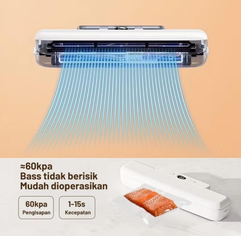 Product image Rizki Electronics - UPUPIN Vacum sealer fresh mesin vacuum sealer putih