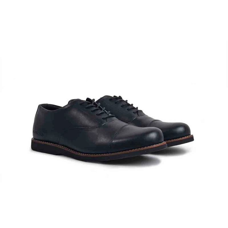 Product image MNDY Footwear - Oxford Black GL ( Genuine Leather ) - Sepatu Pantofel Formal Kulit Asli Hiram Unisex 38 Kulit Asli
