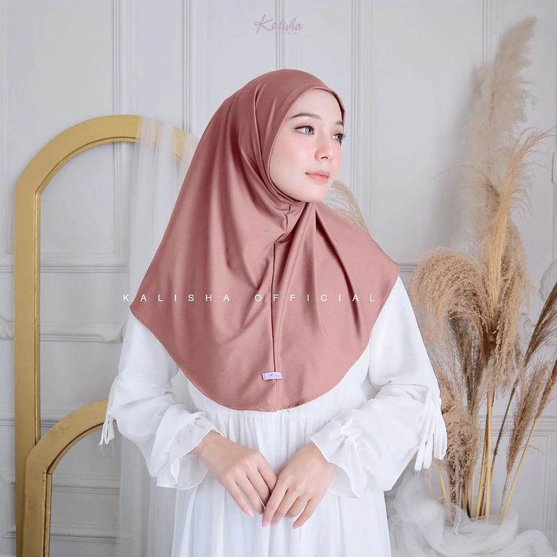 Product image Kalisha Official - Zaida Hijab Non Ped/Pet Daily 250 Hazelnut