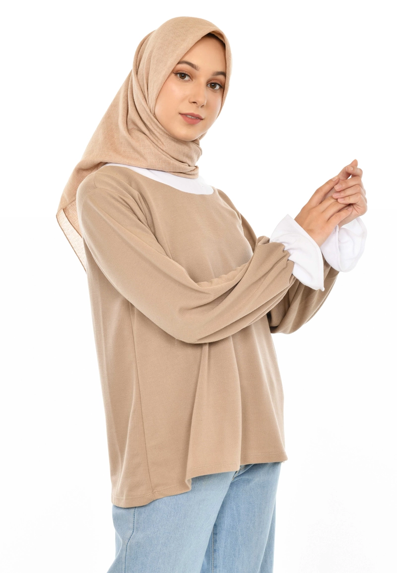 Product image Mybamus - Citrani Doubel Rib Tops All Size Khaki M16001 R79S1