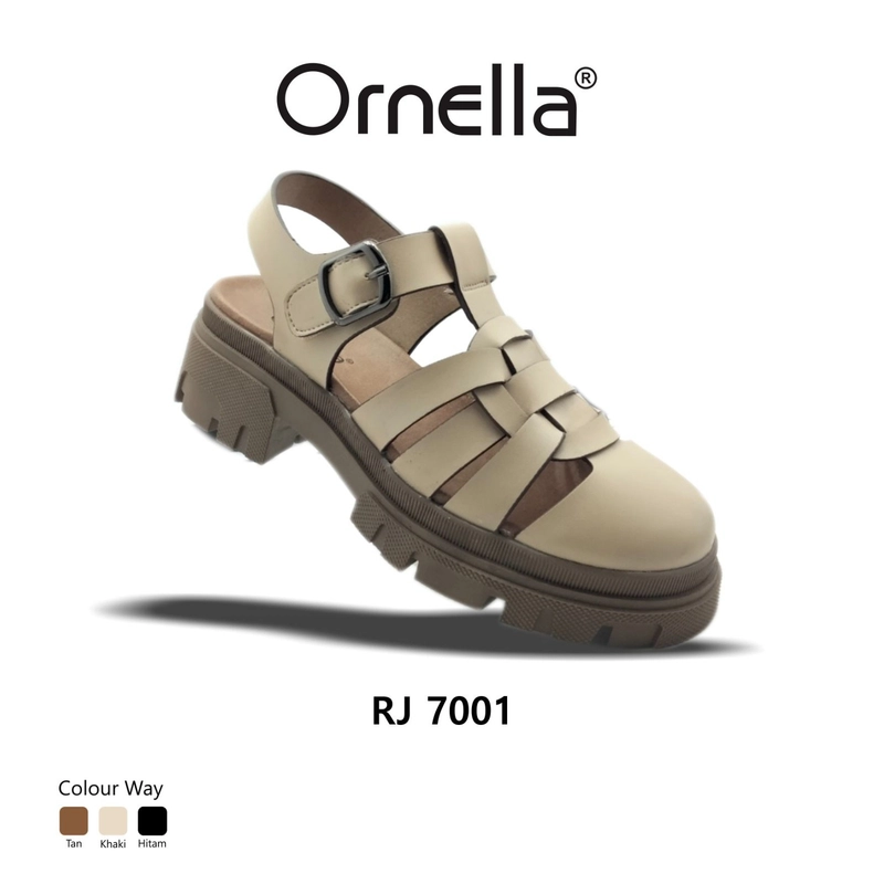 Product image Odillon - Ornella - RJ 7001 / Sepatu Sandal Wanita Casual 36 KHAKI