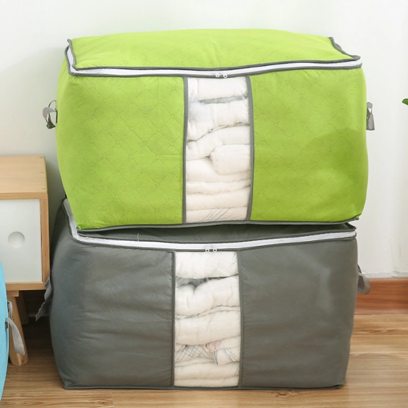 Product image KAMJE Storage Box Organizer Kotak Tempat Penyimpanan Serbaguna Sprei Selimut Bed Cover Baju KMJ109 KMJ109 LEBAR ORANGE