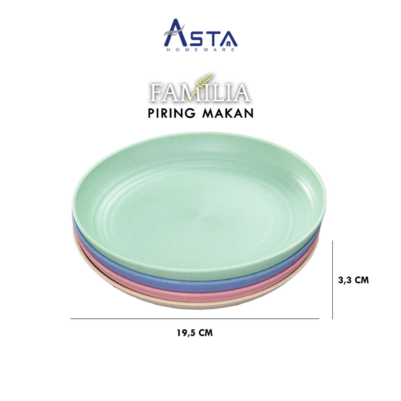 Product image Asta Piring Makan Jerami Gandum Tebal Food Grade - Satuan Warna Beige
