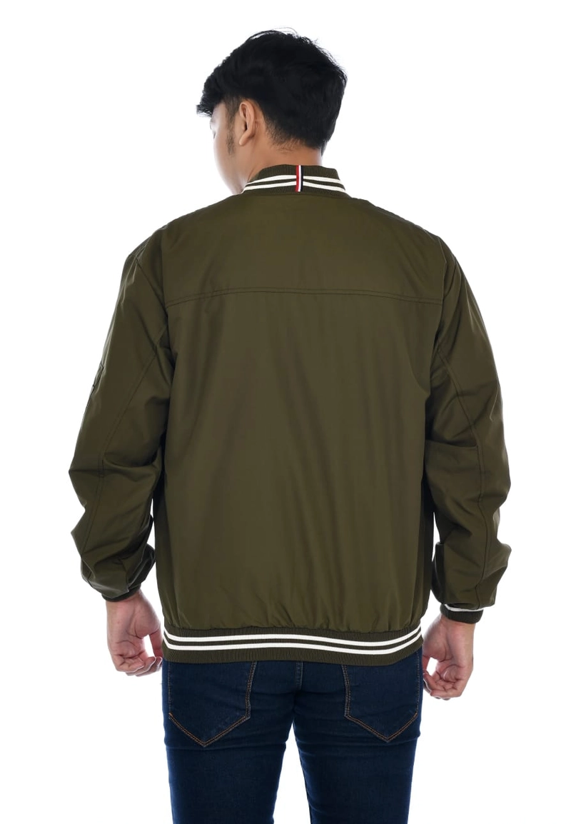 Product image Jaket Bomber Unisex A295 M Hijau Army