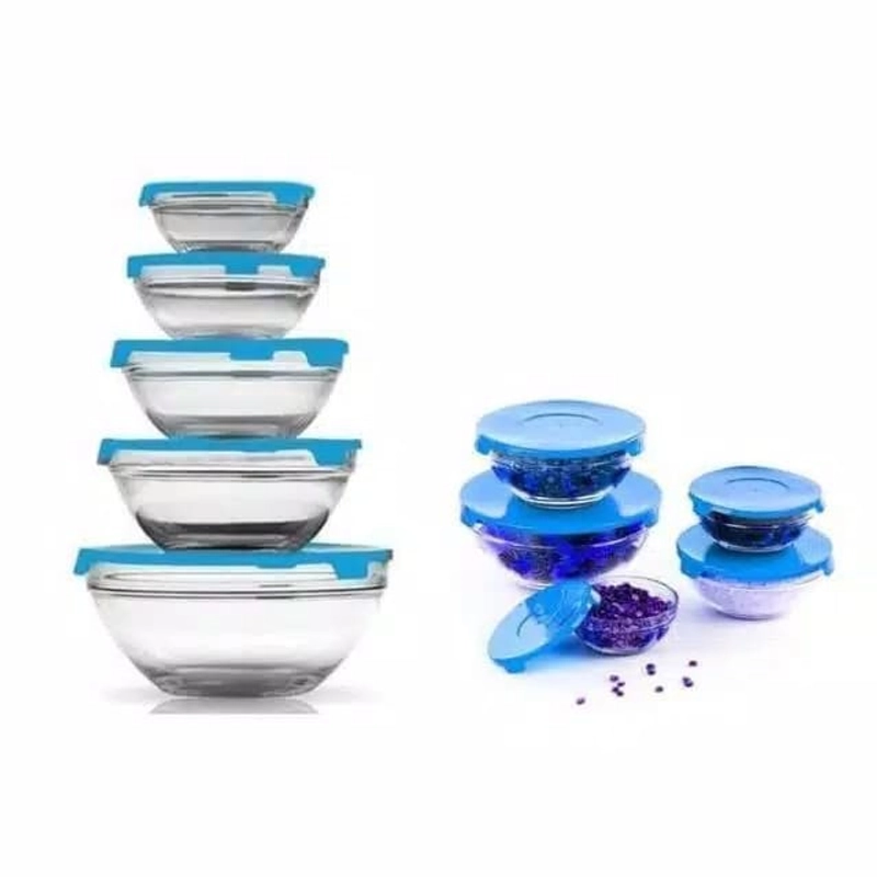 Product image [PO] Orderpedia Kichen - Set 5PCS Mangkok Kaca Kim Glass 1000gr Random