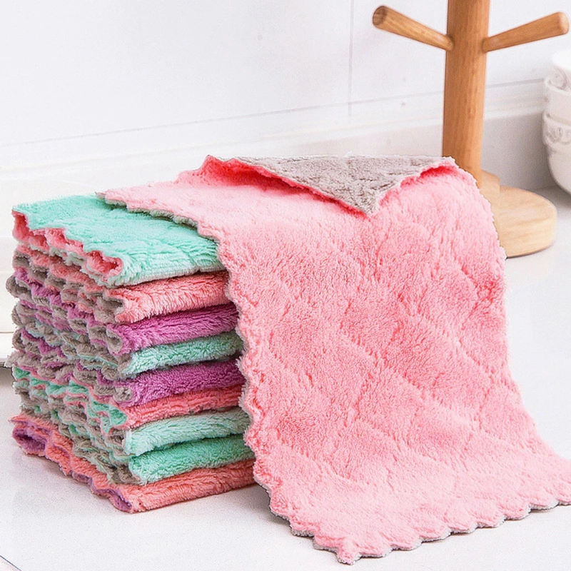 Product image KAMJE Kain Lap Meja Piring Serbet Dapur Microfiber Anti Minyak Kitchen Towel Serbaguna KMJ025 KMJ025 21x14 CM