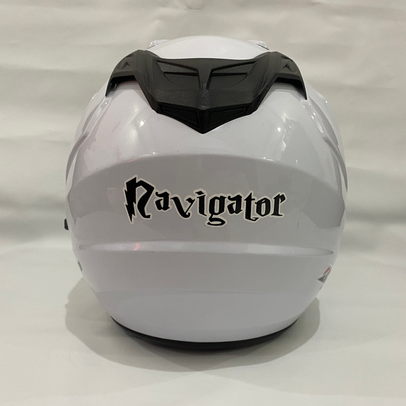 Product image CRX Helmet - Helm JP7 Putih Glossy - Double Visor (Kaca Clear & Smoke) Helm SNI Helem Dewasa L JP7 Putih Glossy