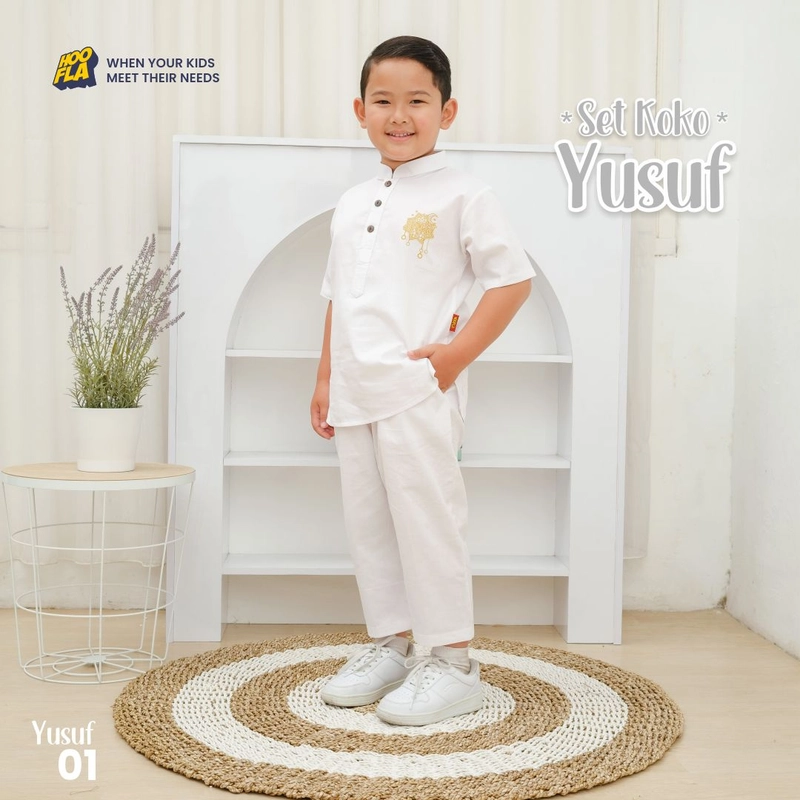 Product image Hoofla - Setelan koko anak Set Koko Yusuf S PUTIH