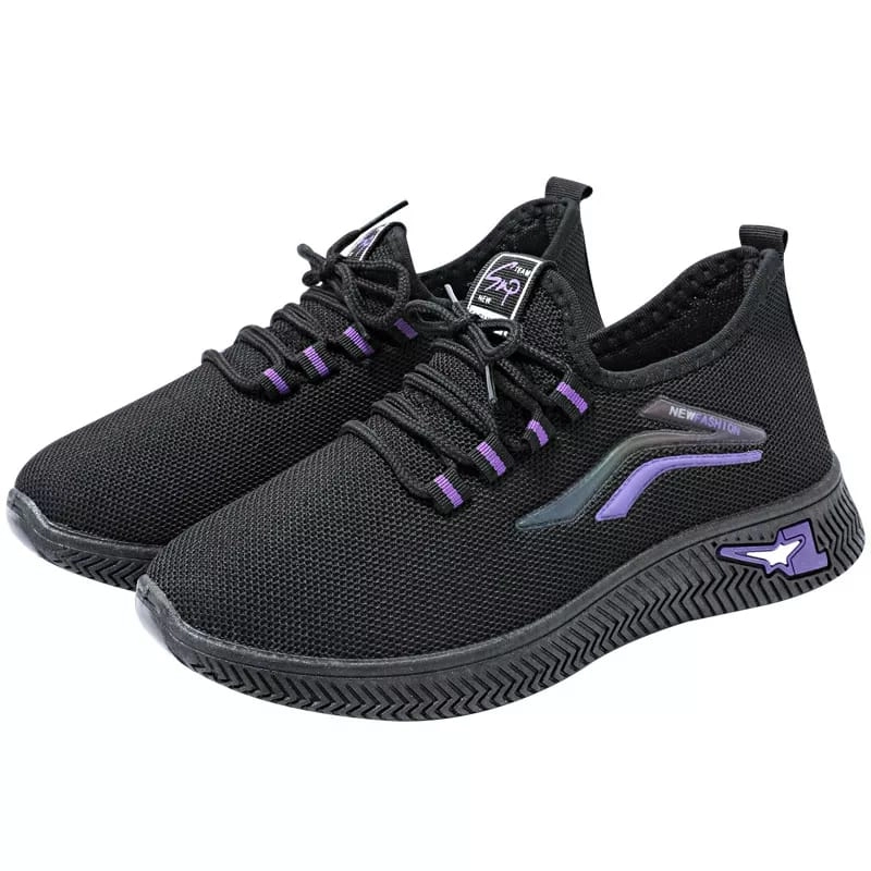 Product image Koekita - Sepatu Kets Sneakers Wanita New Trendy Casual Daily In Fashion Sup 40 Hitam List Ungu