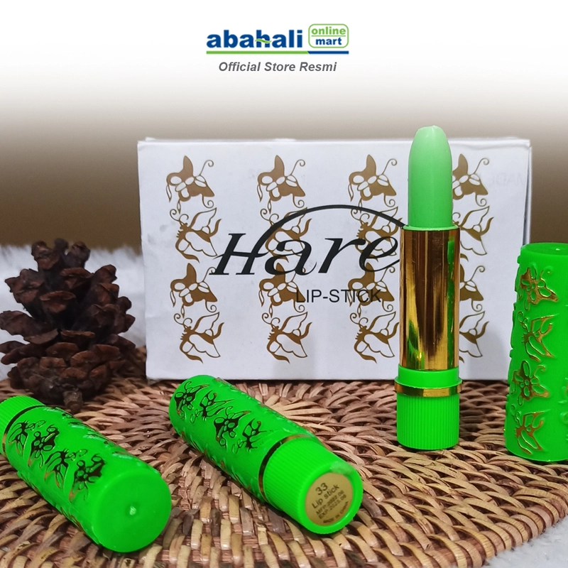 Product image Abahali Mart - Lipstik Hare L-14 Lip Cream Tahan Lama Warna Nude Pink Natural Ringan di Bibir 1pcs Hijau