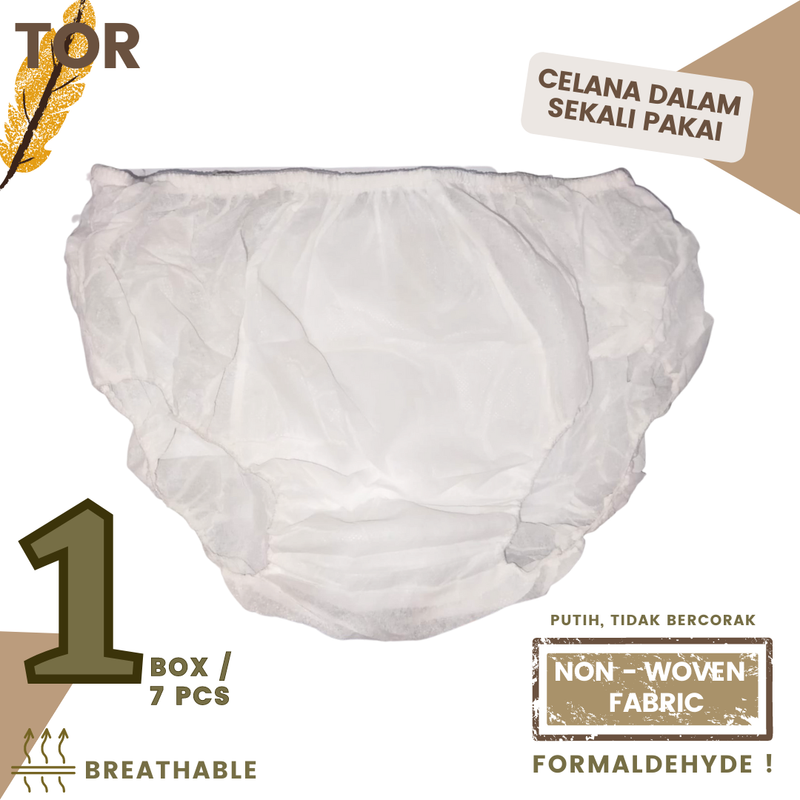 Product image Celana Dalam Pria Jumbo Sekali Pake Disposable Underwear Bepergian / Di Rawat TOR all variant XXXL