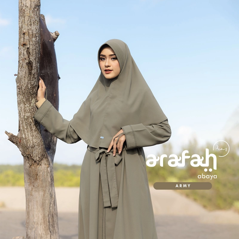 Product image Naisha HIjrah - Arafah Abaya S Army