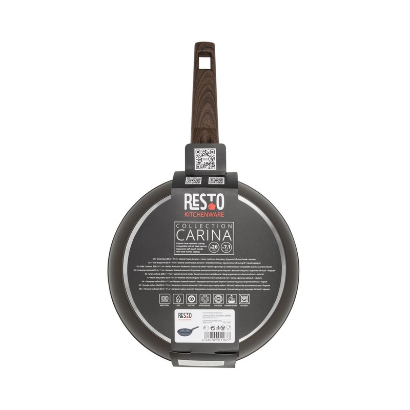 Product image KJU - RESTO ALUMINIUM FRYPAN - CARINA - 28CM 28cm Coklat