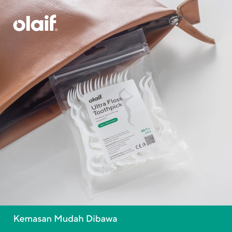 Product image Olaif Ultra Floss Toothpick - Tusuk Gigi Floss - 50pcs 50 Pcs Putih