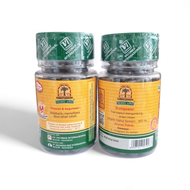 Product image Habbatussauda Cap Kurma Ajwa - Habbatussauda Serbuk 100kps hitam