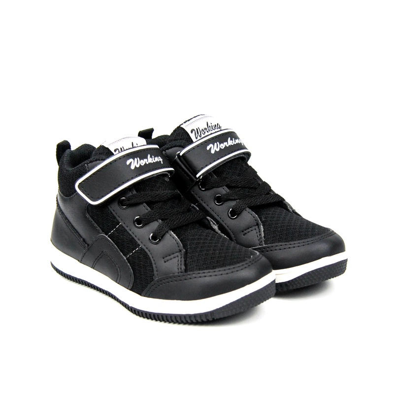 Product image Working Shoes - NEW ARRIVAL SEPATU ANAK LAKI LAKI PEREMPUAN SEKOLAH WORKING KIDS 08 STYLISH KEKINIAN 30 Hitam
