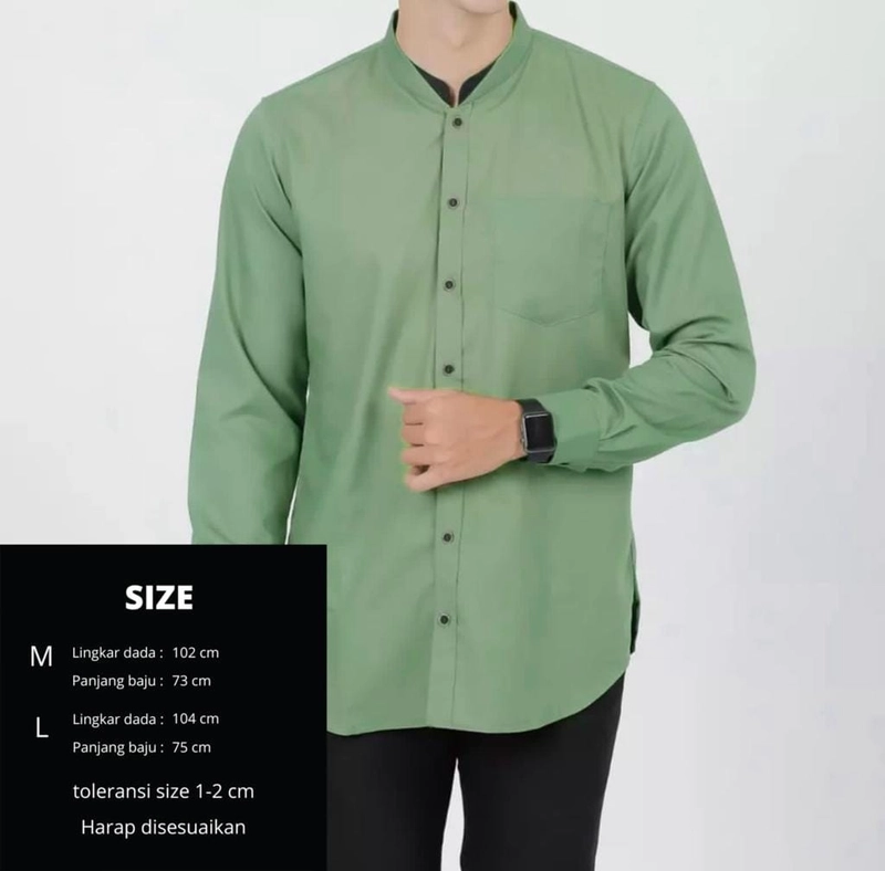 Product image baju koko pria RAYFC realpict M HIJAU