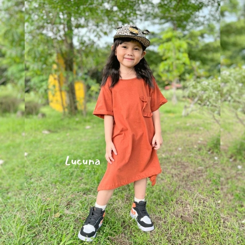 Product image Lucuna - Rumi Oversized Dress Baju Anak 1 Brown