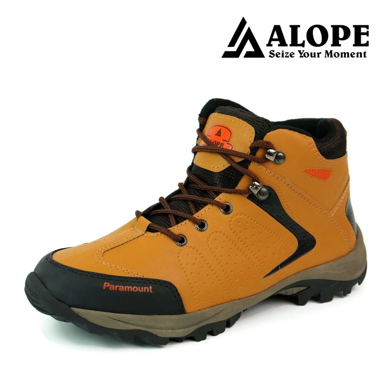 Product image ALOPE OFFICIAL - BUY 1 GET 1 SEPATU ALOPE F 01 SEPATU HIKING OUTDOOR 39 Tan