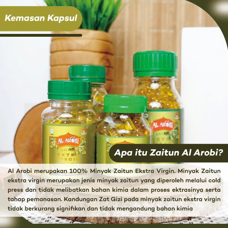 Product image BINASYIFA - Al AROBI EXTRA VIRGIN Cita Rasa Sehat & Alami 60ml kuning