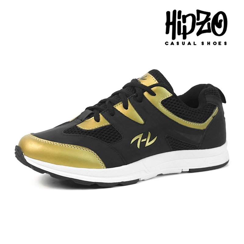 Product image Hipzo - HIPZO Sepatu Sneakers M060 Kets Untuk Pria Dewasa Gaya Casual 41 Hitam Gold